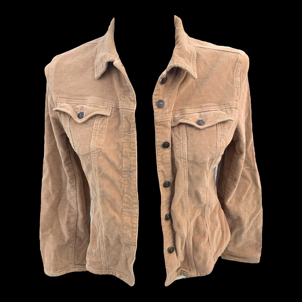 Ami Button-Up Fitted Buttoned Pockets Corduroy Ja… - image 4